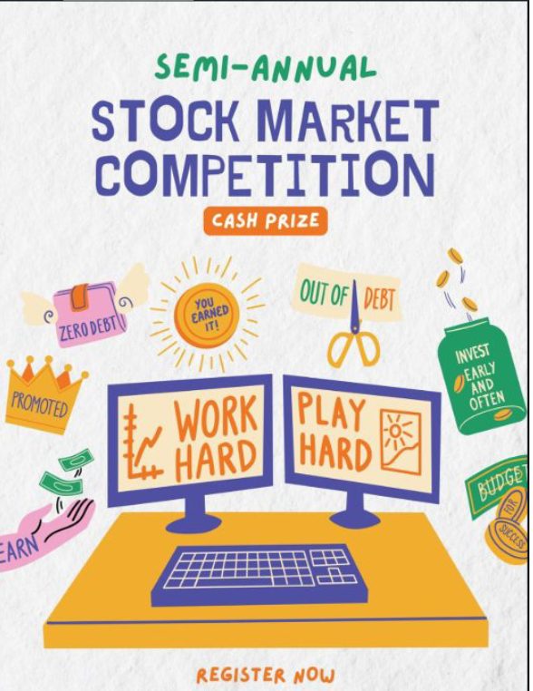 FLIP stock market competition poster