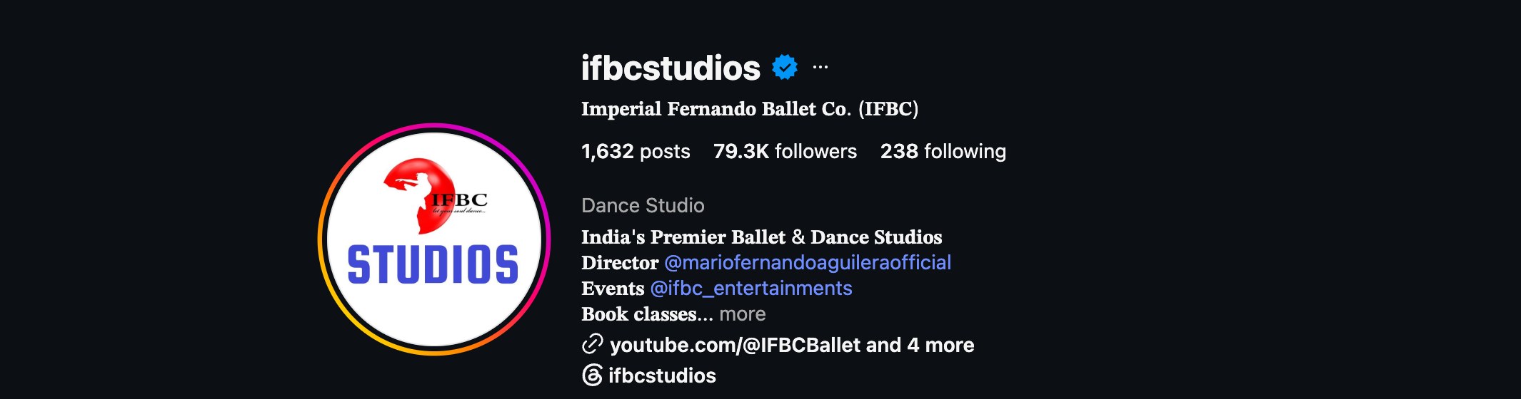 IFBC Instagram profile